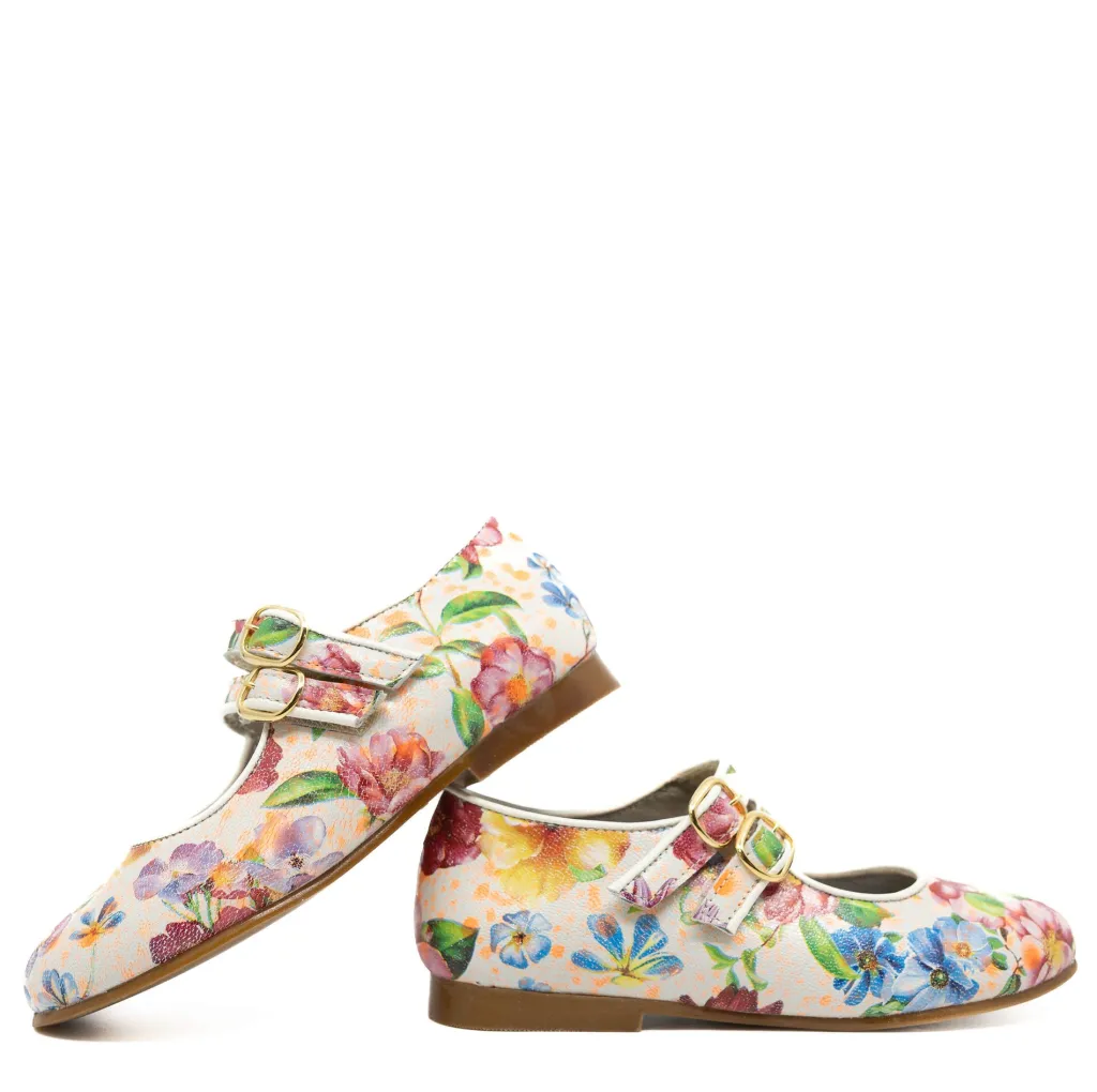 LMDI Collection LMDI Floral Double Velcro Mary Jane Hot