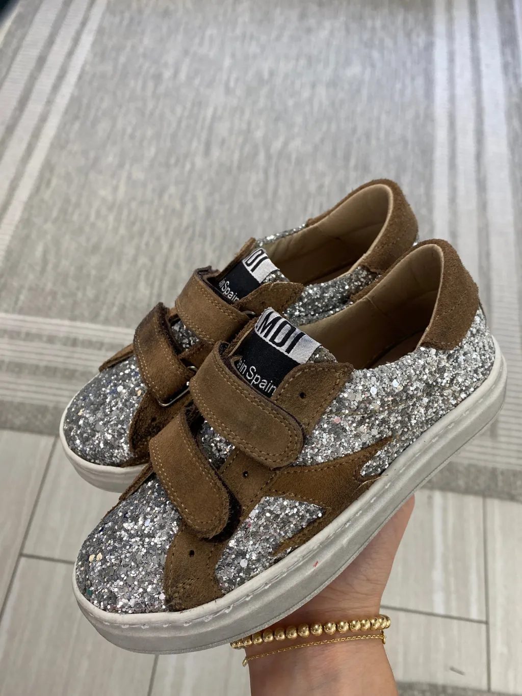 LMDI Collection LMDI Glitter Velcro Sneaker Clearance