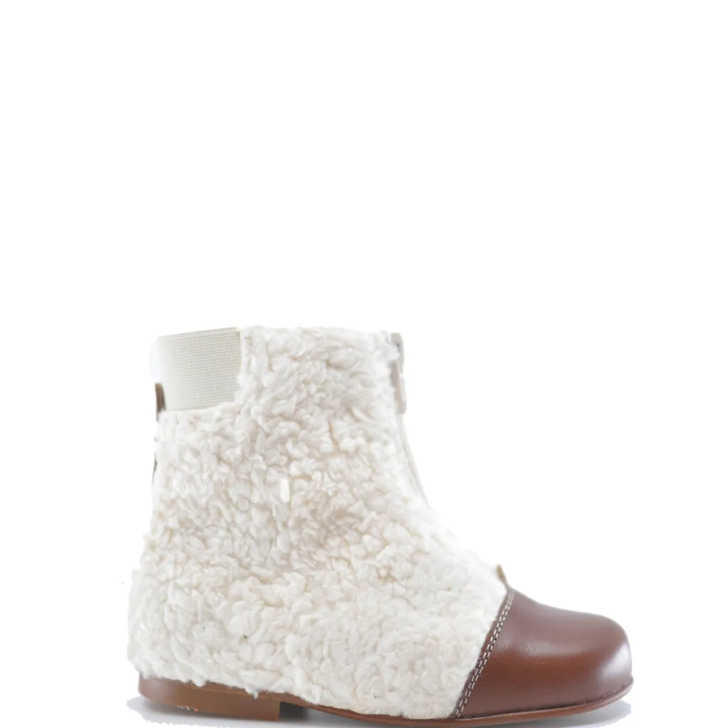 LMDI Collection LMDI Luggage and Sherpa Zipper Bootie Hot
