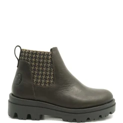 LMDI Collection LMDI Mocha Houndstooth Combat Boot New