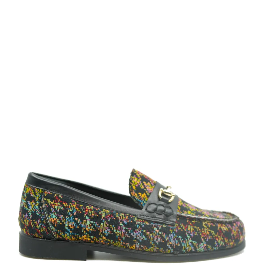 LMDI Collection LMDI Multi Houndstooth Buckle Loafer Sale