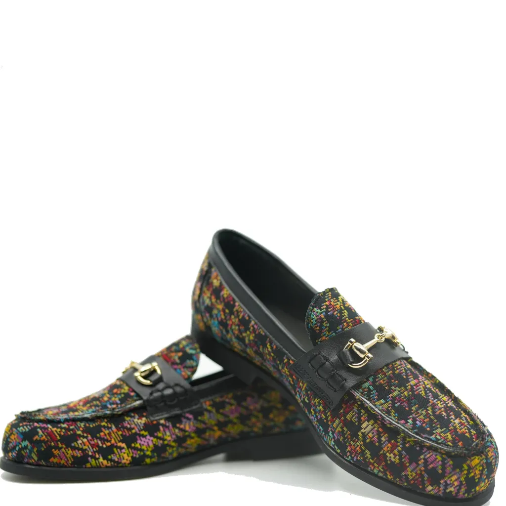 LMDI Collection LMDI Multi Houndstooth Buckle Loafer Sale
