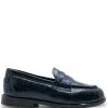 LMDI Collection LMDI Navy Croc Penny Loafer Best
