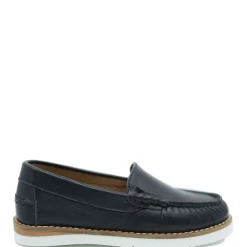 LMDI Collection LMDI Navy Leather Boat Shoe Sale