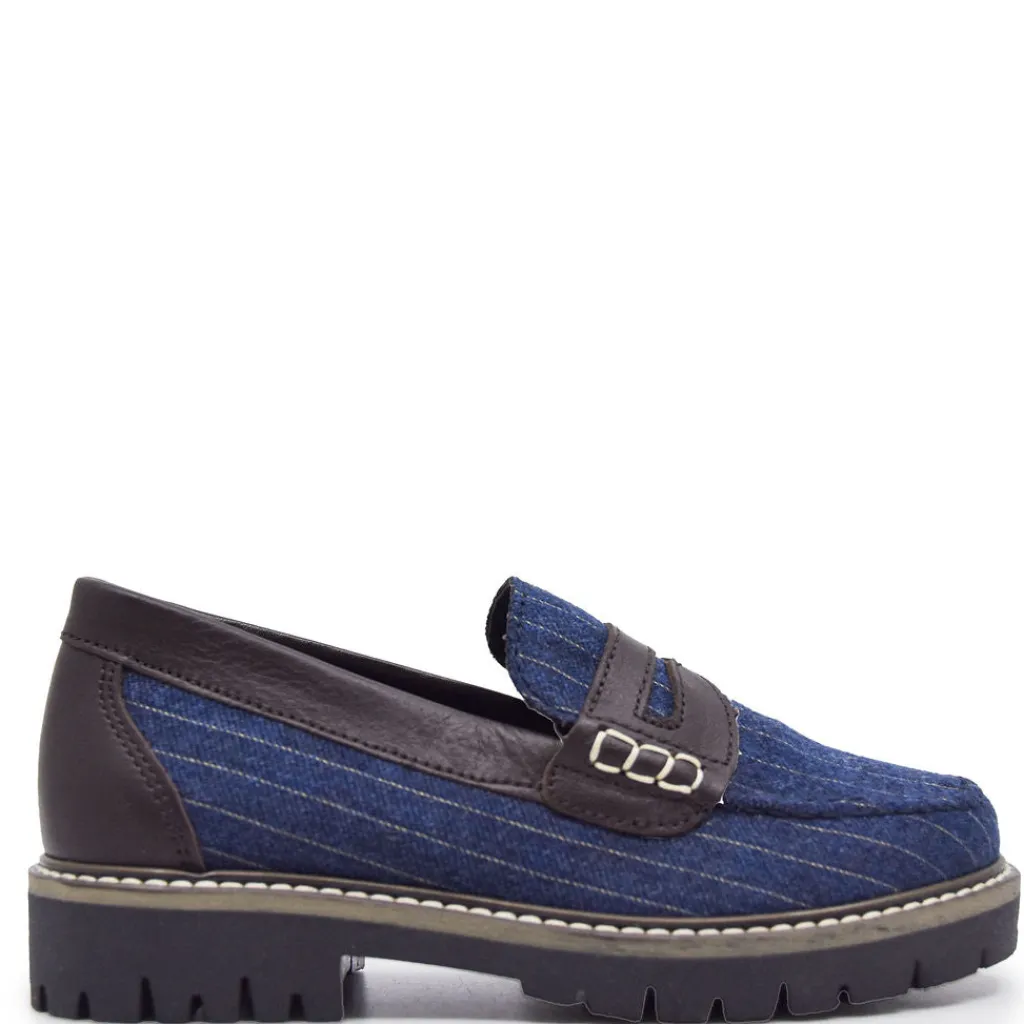 LMDI Collection LMDI Navy Pinstripe Penny Loafer Clearance