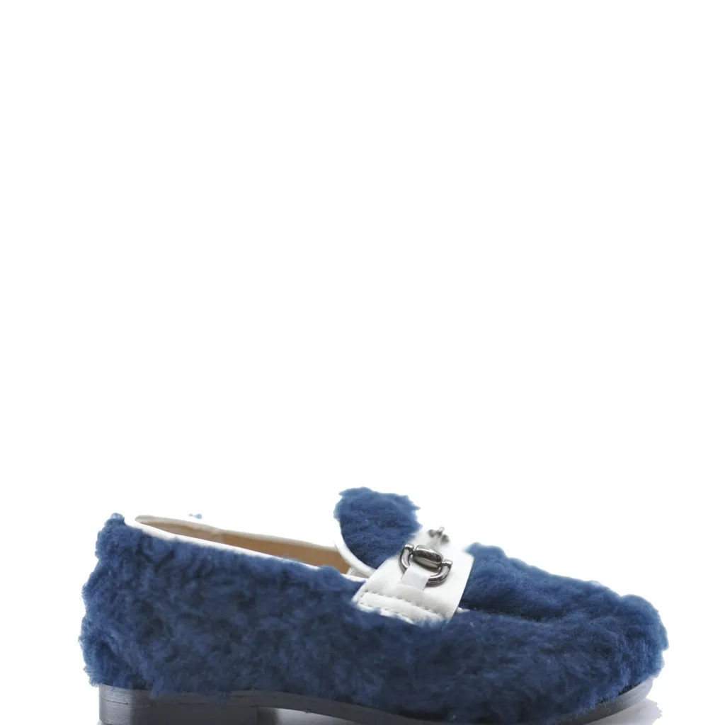 LMDI Collection LMDI Navy Sherpa Buckle Loafer Outlet