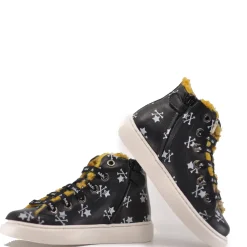 MAA Black Bones Hi Top Sneaker Discount