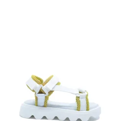 MAA White and Neon Velcro Sneaker Sandal Sale