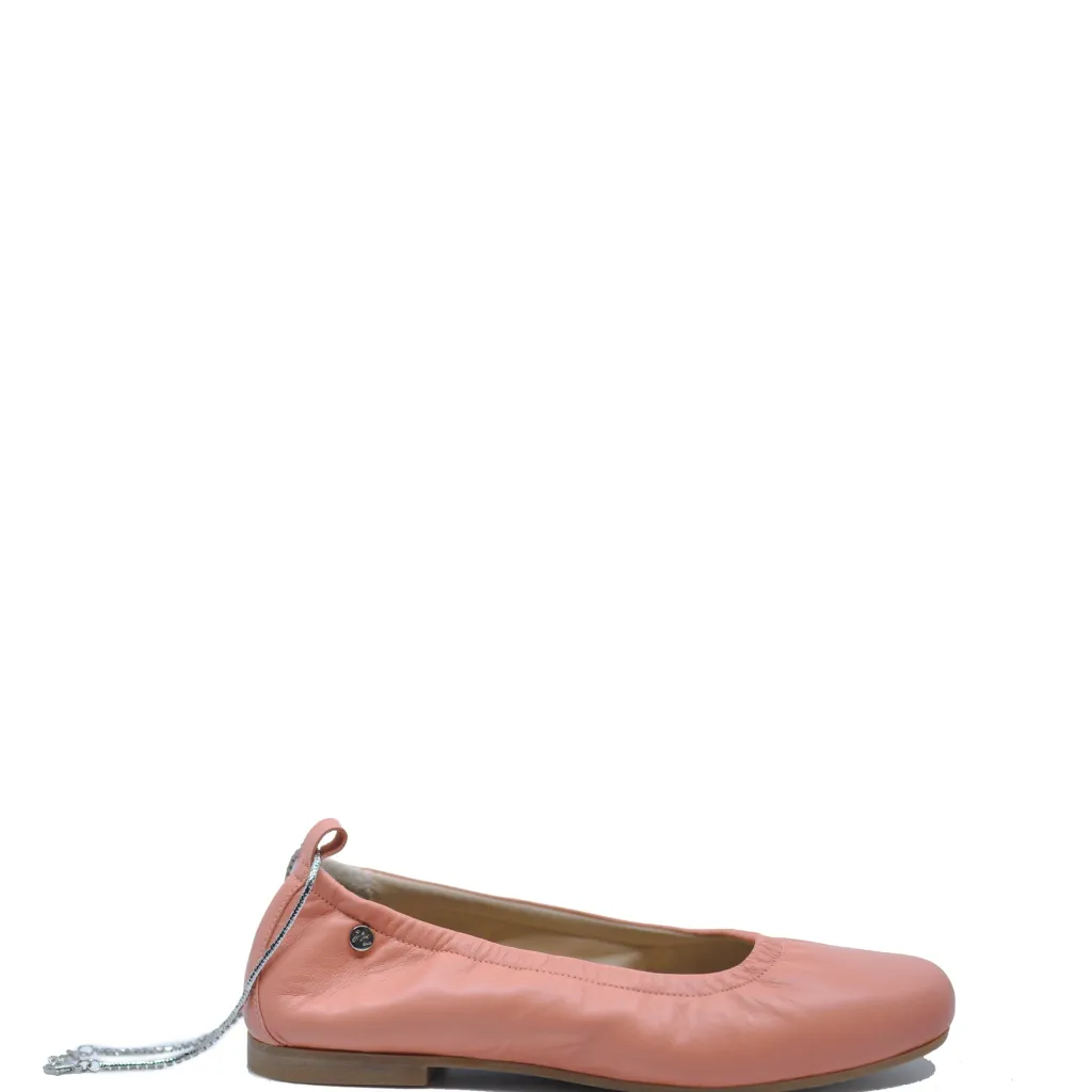 Manuela De Juan Manuela Apricot Anklet Ballet Flat Best