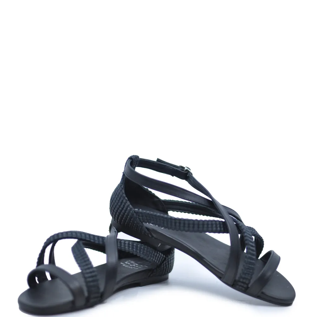 Manuela De Juan Manuela Black Inca Sandal New