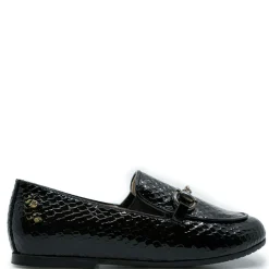 Manuela De Juan Manuela Black Snake Buckle Loafer Sale