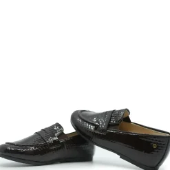 Manuela De Juan Manuela Chocolate Comb Patent Penny Shoe Online