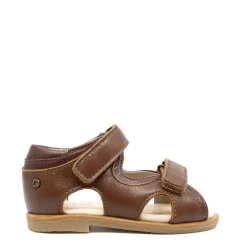 Manuela De Juan Manuela Hazelnut Velcro Baby Sandal Best
