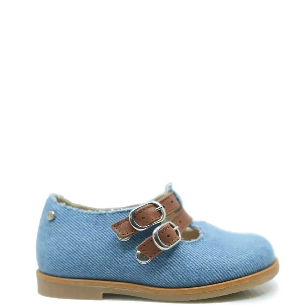 Manuela De Juan Manuela Jean and Camel Vintage Mary Jane Hot