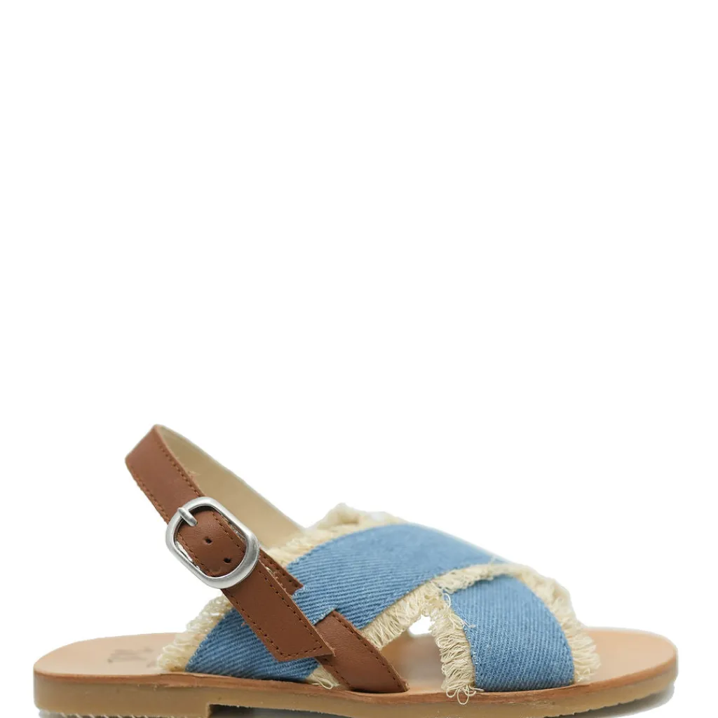 Manuela De Juan Manuela Jean Fringe Sandal Online