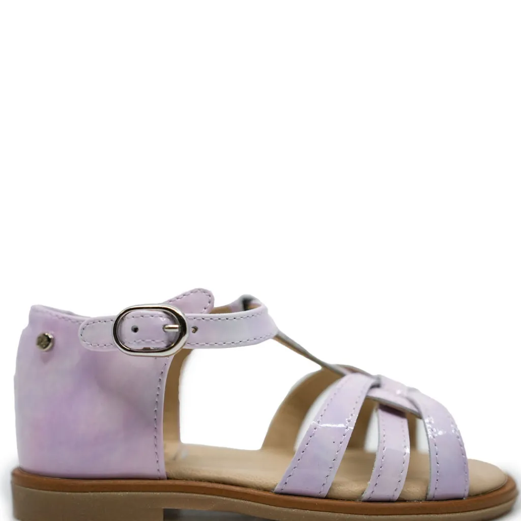 Manuela De Juan Manuela Lavender Cloud Patent Sandal New