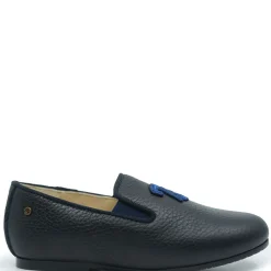 Manuela De Juan Manuela Navy 73 Embroidered Smoking Loafer Fashion