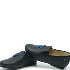 Manuela De Juan Manuela Navy 73 Embroidered Smoking Loafer Fashion