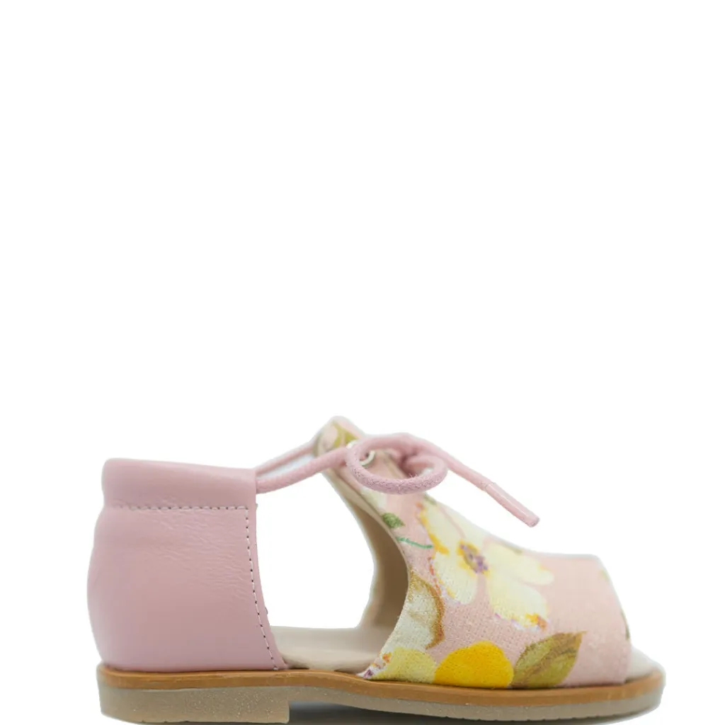 Manuela De Juan Manuela Pink Floral Sandal Fashion