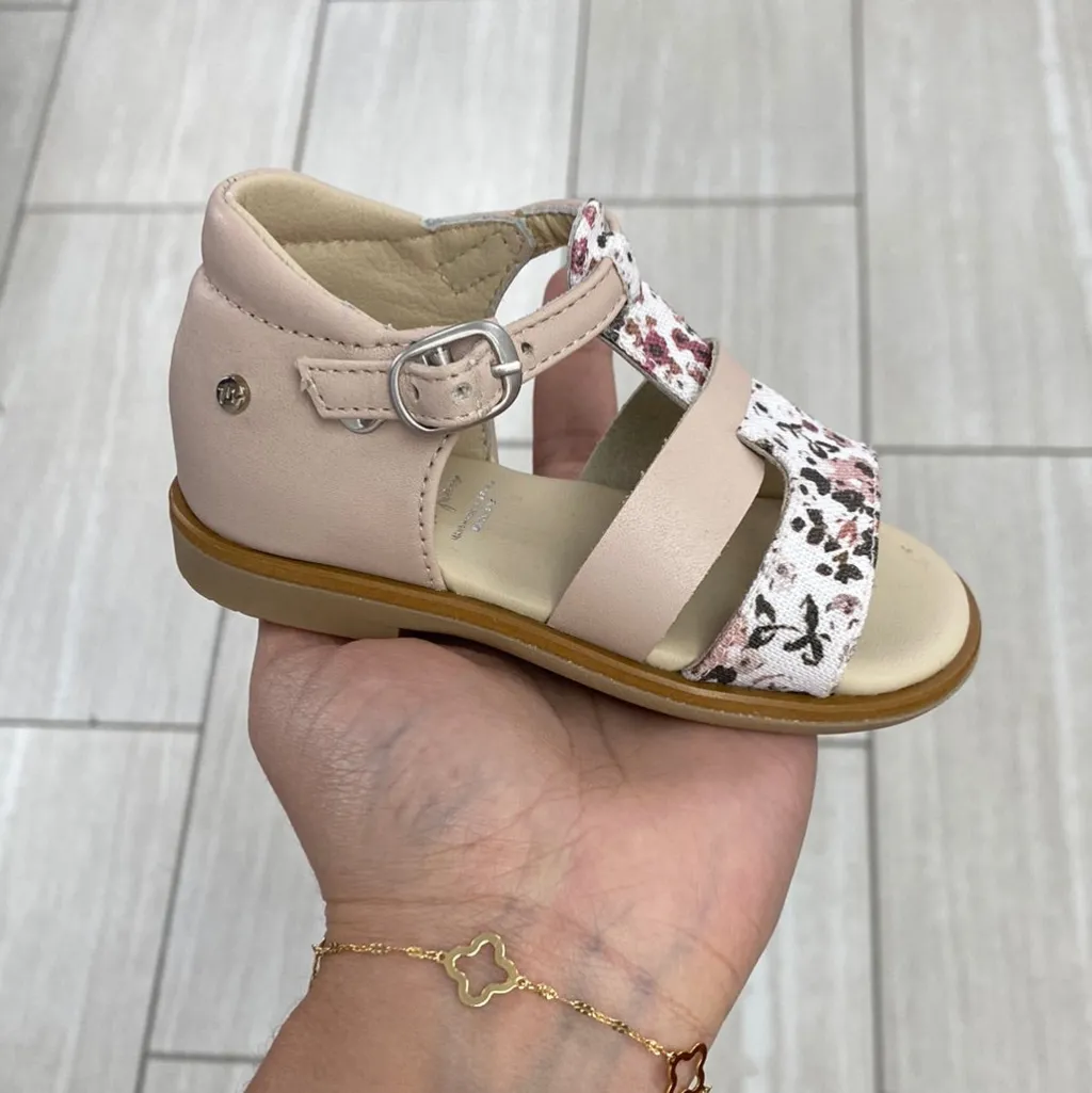 Manuela De Juan Manuela Rose Floral Baby Sandal Sale