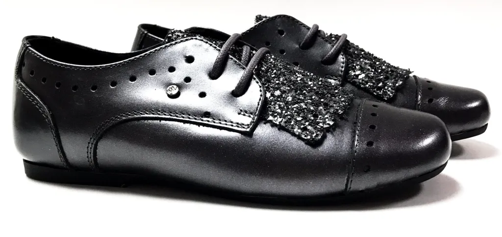 Manuela De Juan Manuela Silver Fringe Oxford Clearance