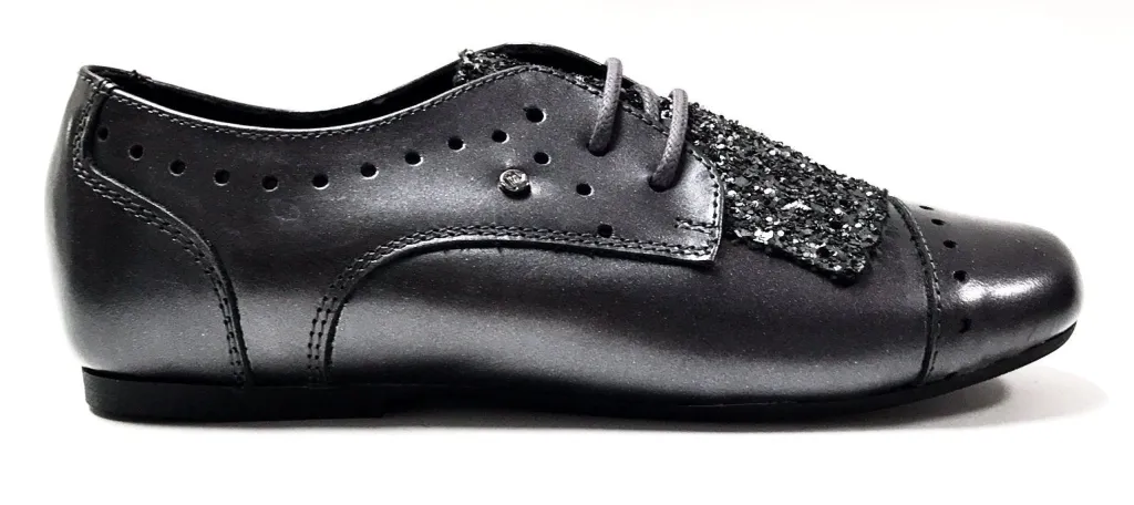Manuela De Juan Manuela Silver Fringe Oxford Clearance