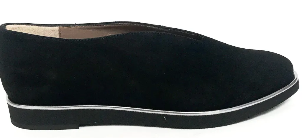 Marian Black Suede Loafer New