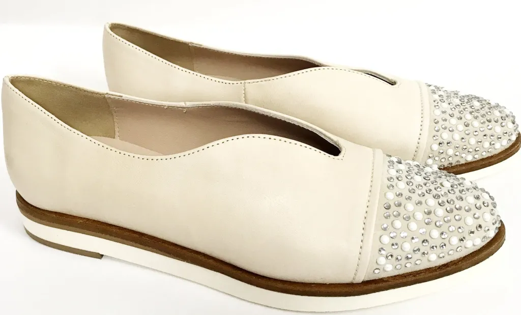 Marian Pearl Studded Loafer New