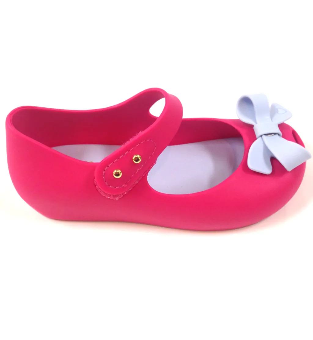 Melissa Mini Hot Pink and Blue Bow Jelly Sale