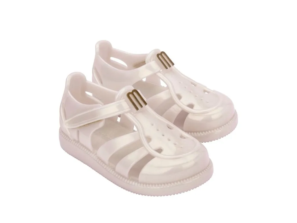 Melissa Mini Metallic Beige Gladiator Sandal Online