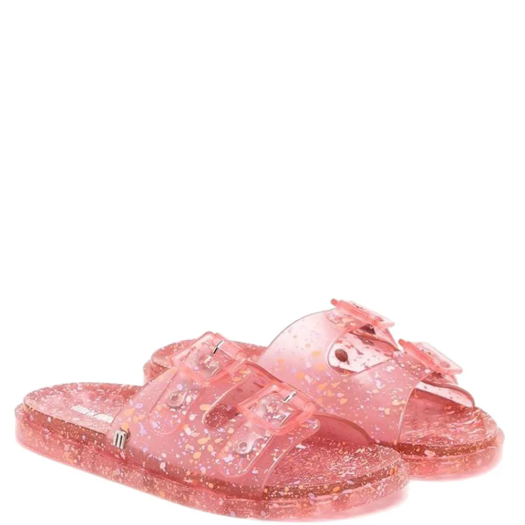 Melissa Mini Pink Speckled Jelly Slide Best