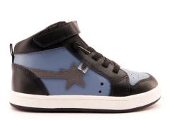 Old Soles Indigo and Black Star Hi Top Sneaker Discount
