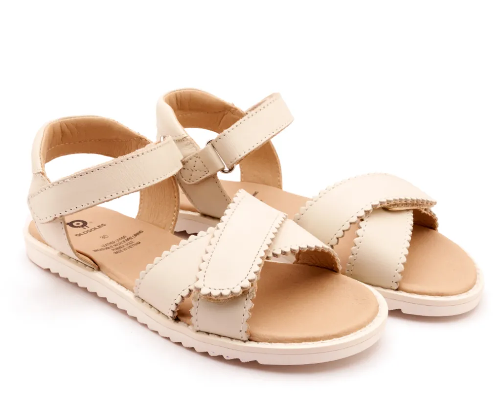 Old Soles Vanilla Scalloped Sandal Best
