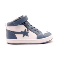 Old Soles White and Indigo Mid Top Sneaker Best