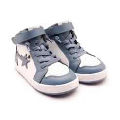 Old Soles White and Indigo Mid Top Sneaker Best