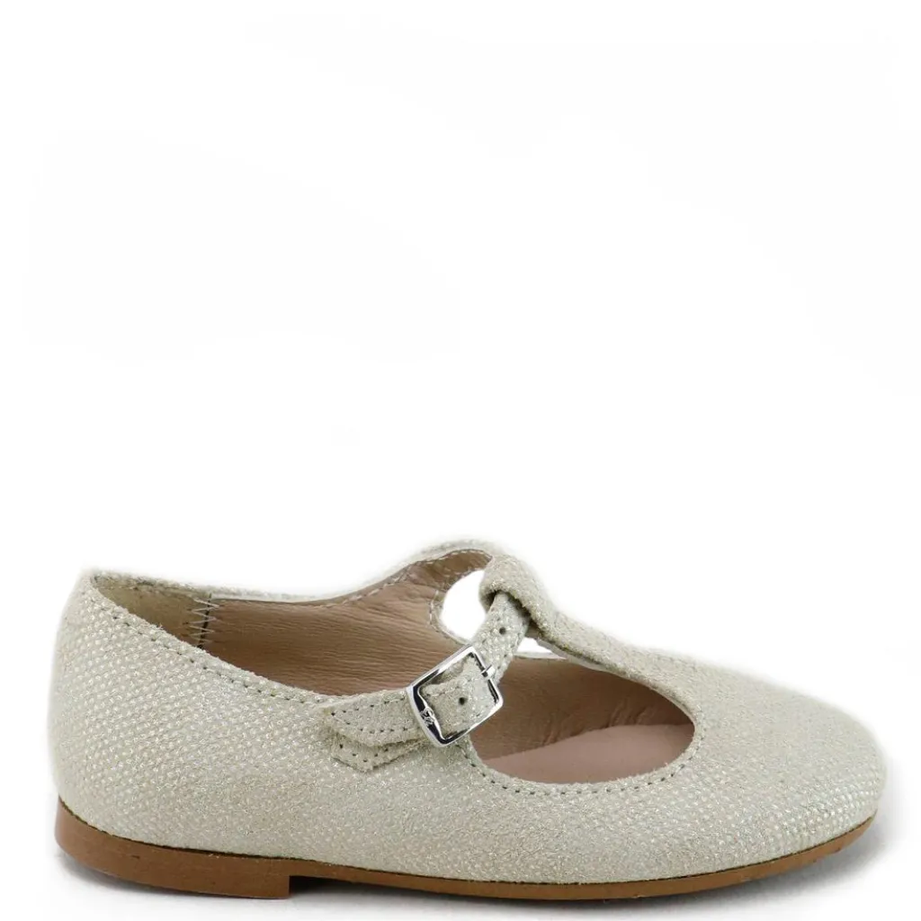 Papanatas Beige Dotted T Strap Mary Jane Discount