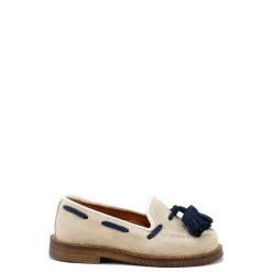 Papanatas Beige Tassel Boat Shoe Discount