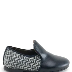 Papanatas Black and White Herringbone Loafer Discount