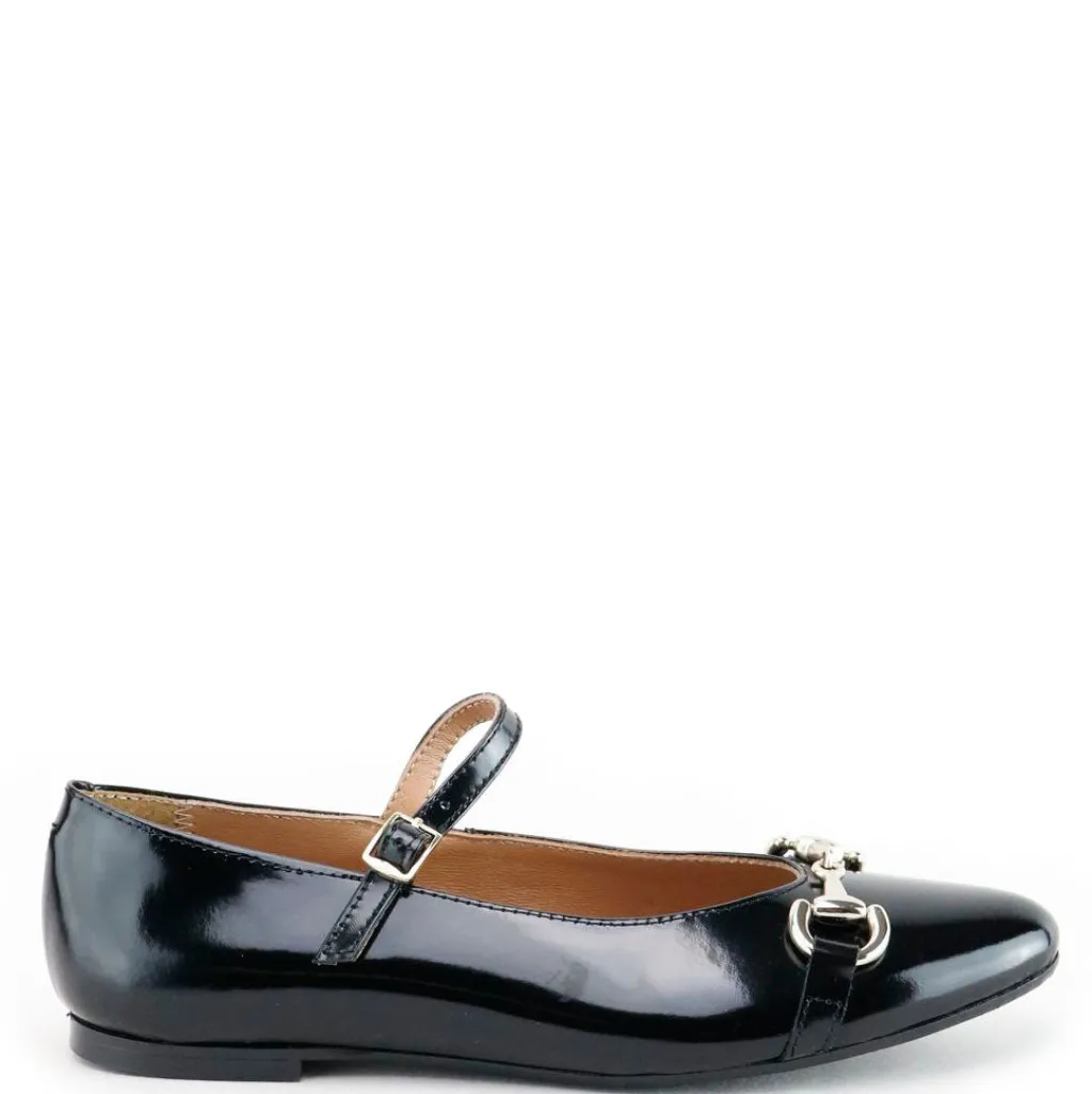 Papanatas Black Patent Buckle Mary Jane Discount