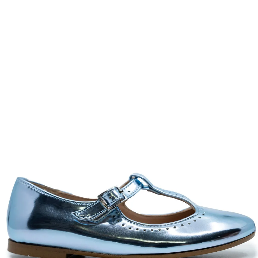 Papanatas Blue Mirror T-strap Fashion