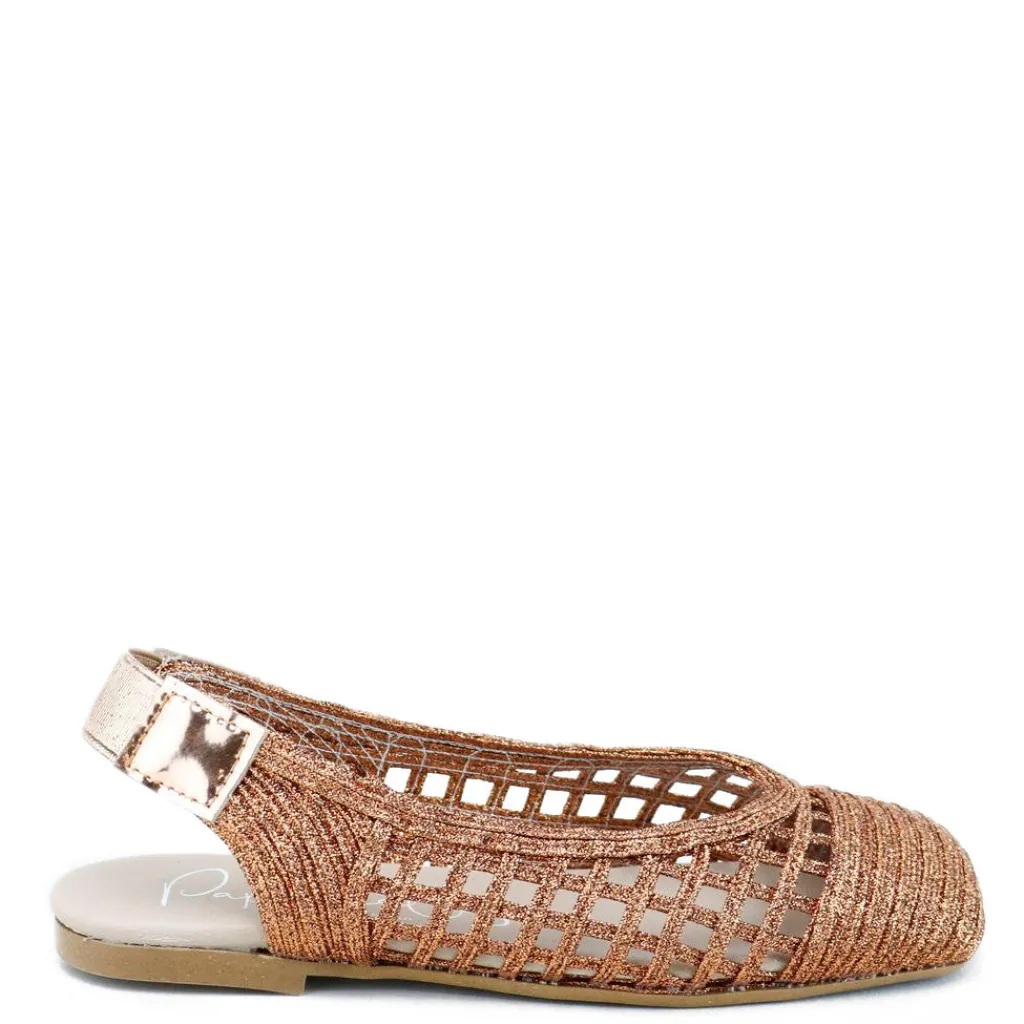 Papanatas Bronze Basketweave Squaretoe Mule Discount