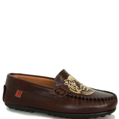 Papanatas Brown Tiger Embroidered Loafer Sale