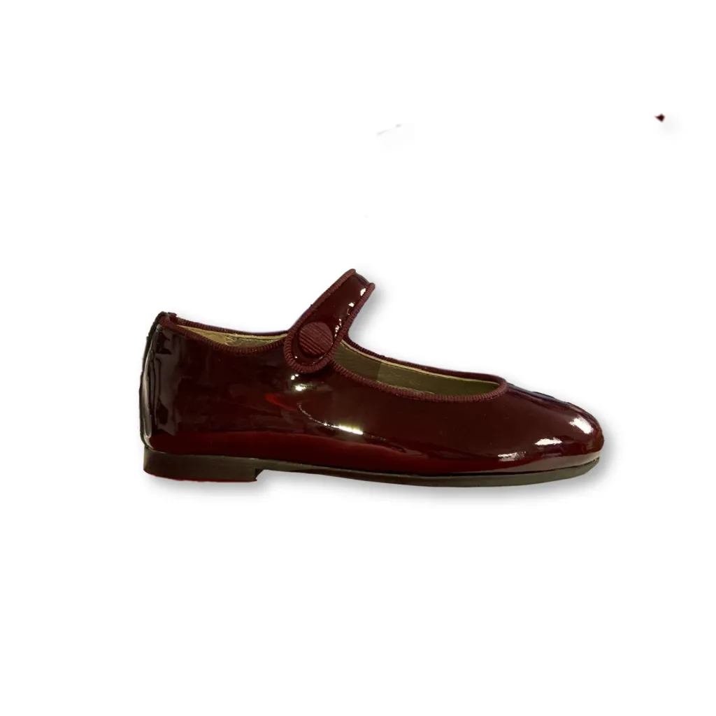 Papanatas Burgundy Patent Mary Jane Discount