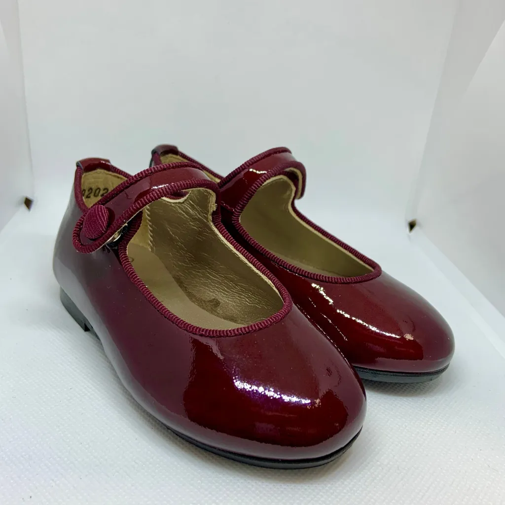 Papanatas Burgundy Patent Mary Jane Discount
