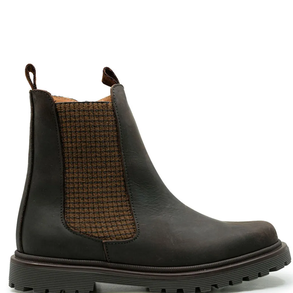 Papanatas Chocolate Leather Slip On Boot Sale