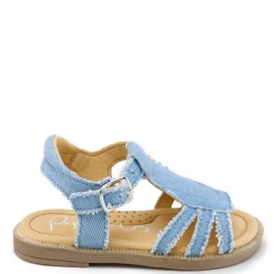 Papanatas Denim T Strap Sandal Best