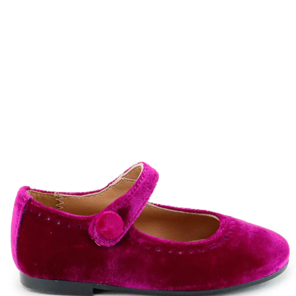 Papanatas Fuchsia Velvet Mary Jane Online