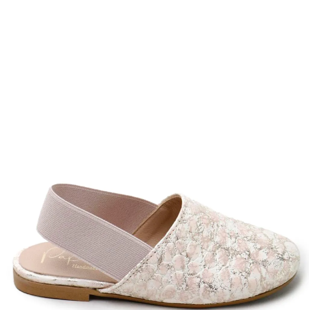 Papanatas Gold and Pink Croc Slingback Best