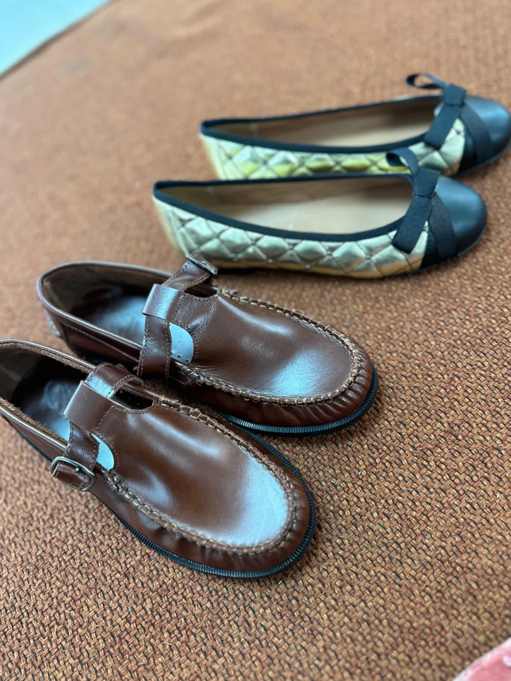 Papanatas Hazelnut Buckle T Strap Loafer Outlet