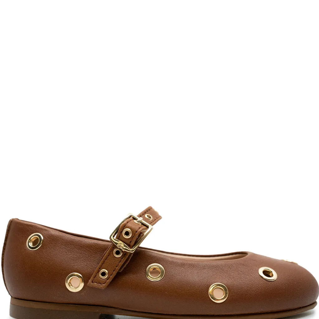 Papanatas Luggage Leather Embellished Mary Jane Hot